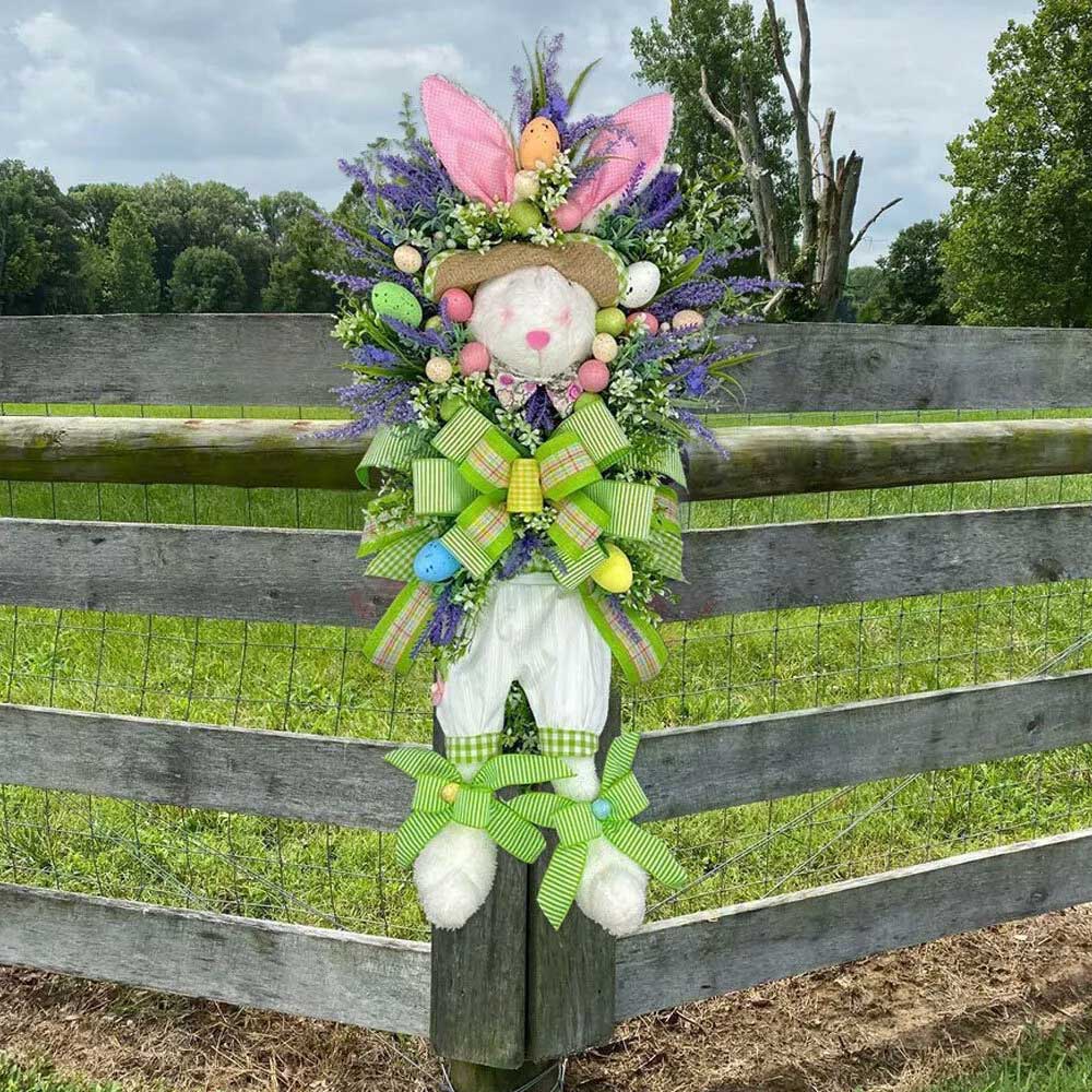 Easter Bunny Rabbit Wreath Decor Front door Party Decor Wedding Decor Spring