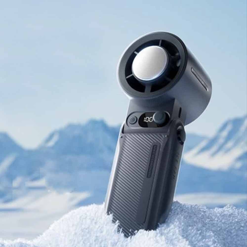 6000mAh Turbo Fan – Handheld Portable USB Rechargeable Cooling Adjustable Airflow