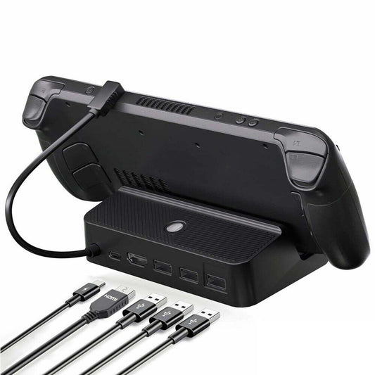 5in1For Steam Docking Station USB2.0 for Valve Steam Deck Charging with HDMI TV
