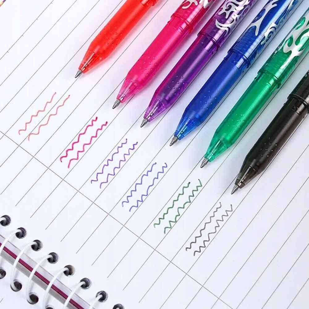 12 Colors Erasable Gel Pens 0.7mm Ink Pens For Drawing Taking Notes Handwriting