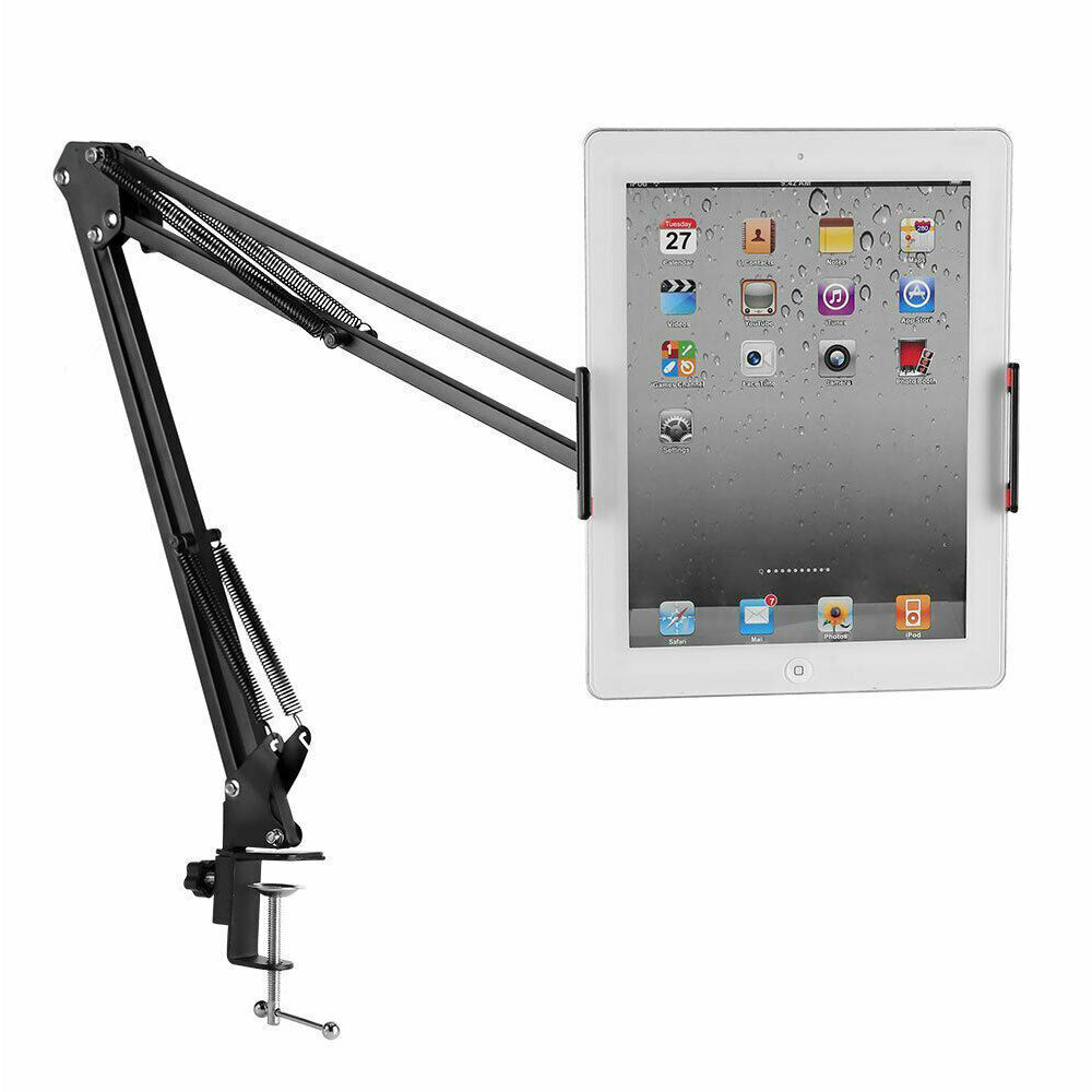 360° Rotating Adjustable Long Arm Desk Bed Table Phone PAD Holder Stand