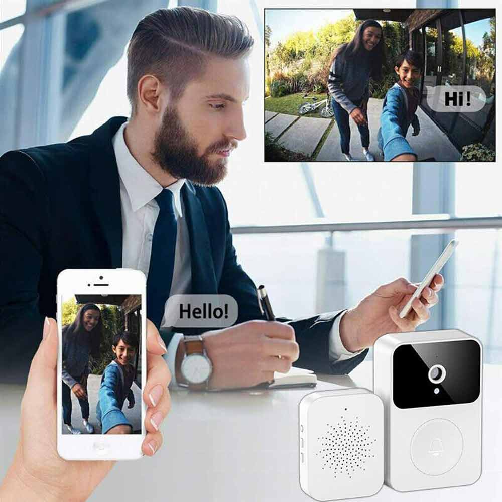 Wireless WiFi Doorbell Camera Video Door Bell Intercom Phone Smart Security Cam