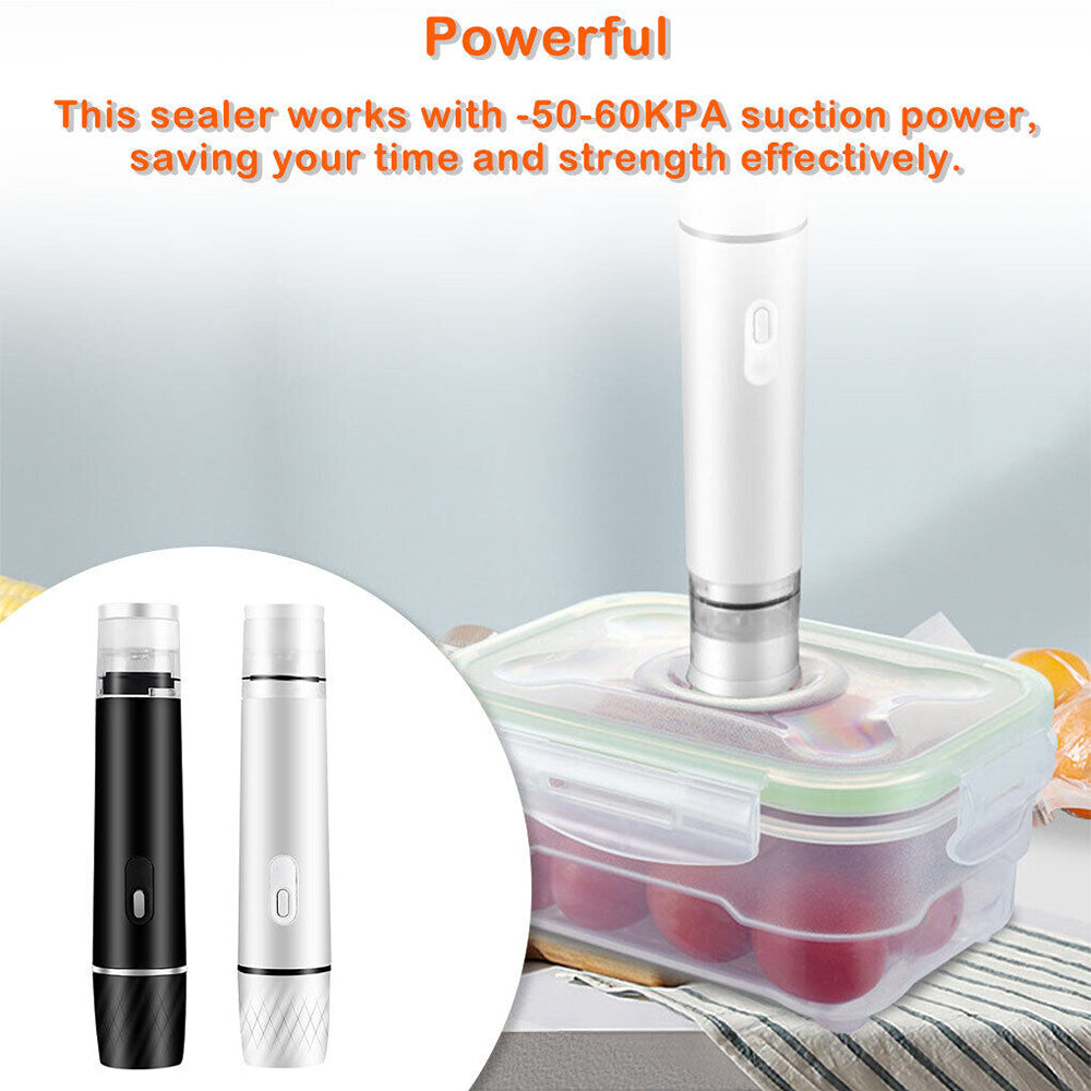 Mini Vacuum Wet and dry Sealer Machine Handheld Kitchen Fresh Food Seal Bags