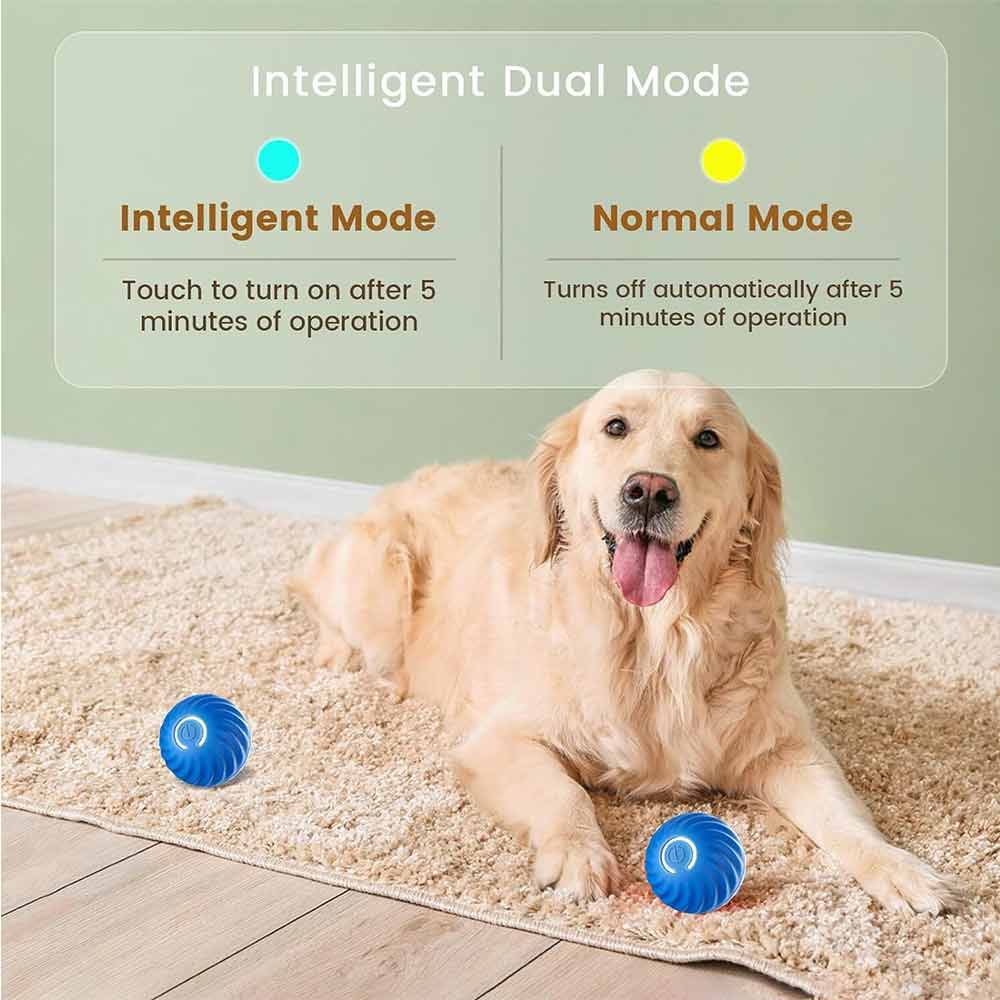 Smart Cat Dog Toy Automatic Rolling Ball Electric Pet Self-moving Kitten Game