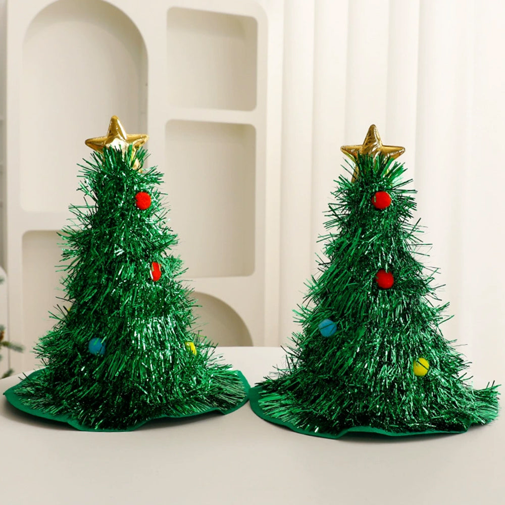 Christmas Tree Hat | Festive Xmas Party Headwear with Tree Design for Holiday Events