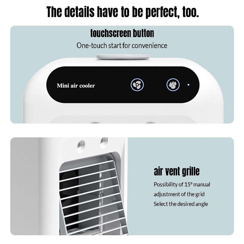 Portable Air Conditioners Personal Cooling Fan Cool Mist Fan for Bedroom Camping