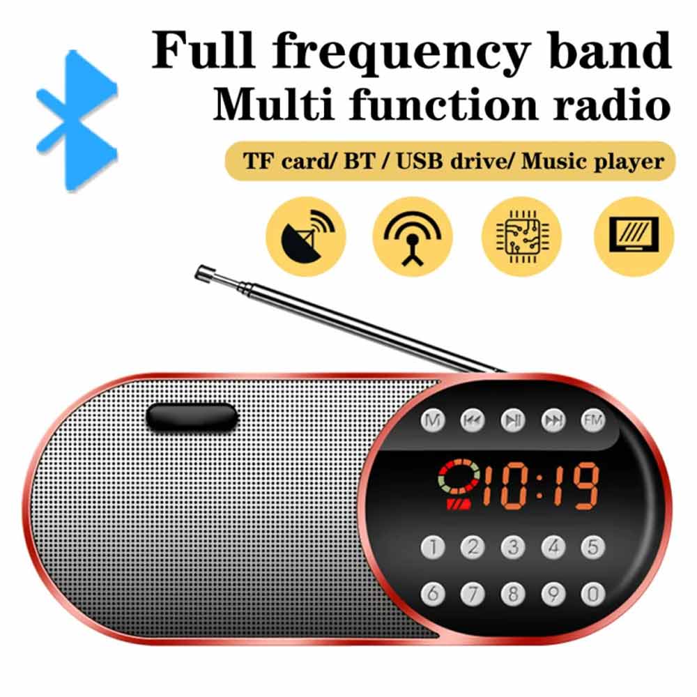 Portable Wireless Bluetooth Speaker Stereo Bass Loud USB FM Stereo Bass Speakers