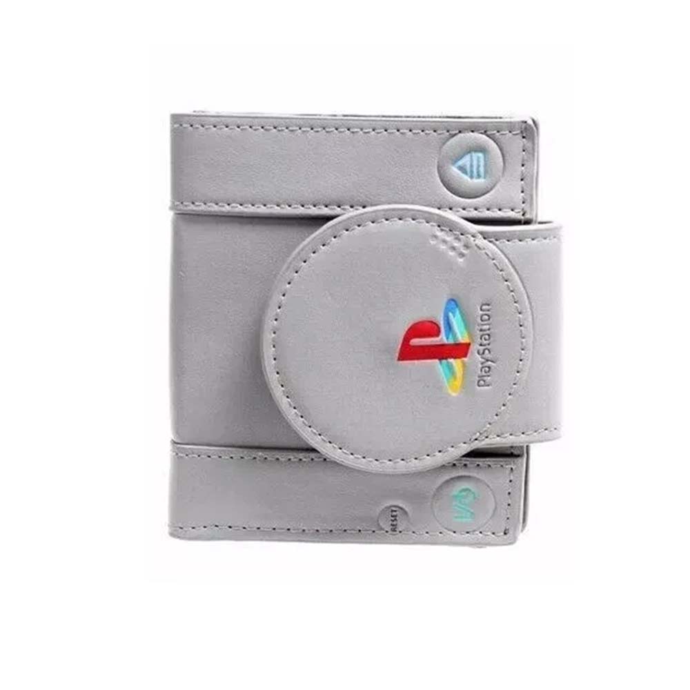 Console Shaped Wallet – Double Fold PU Leather Wallet with Card Holders, Gift for Gamers & Students