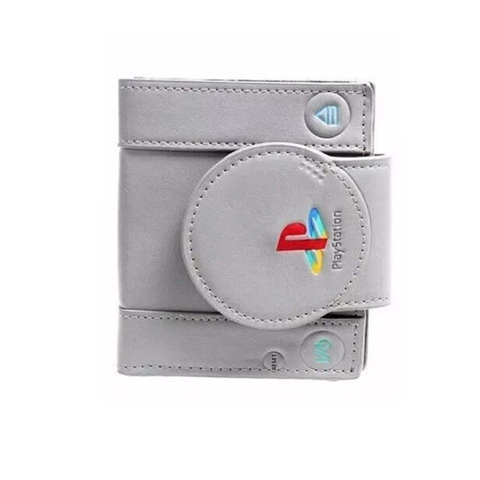 Console Shaped Wallet – Double Fold PU Leather Wallet with Card Holders, Gift for Gamers & Students