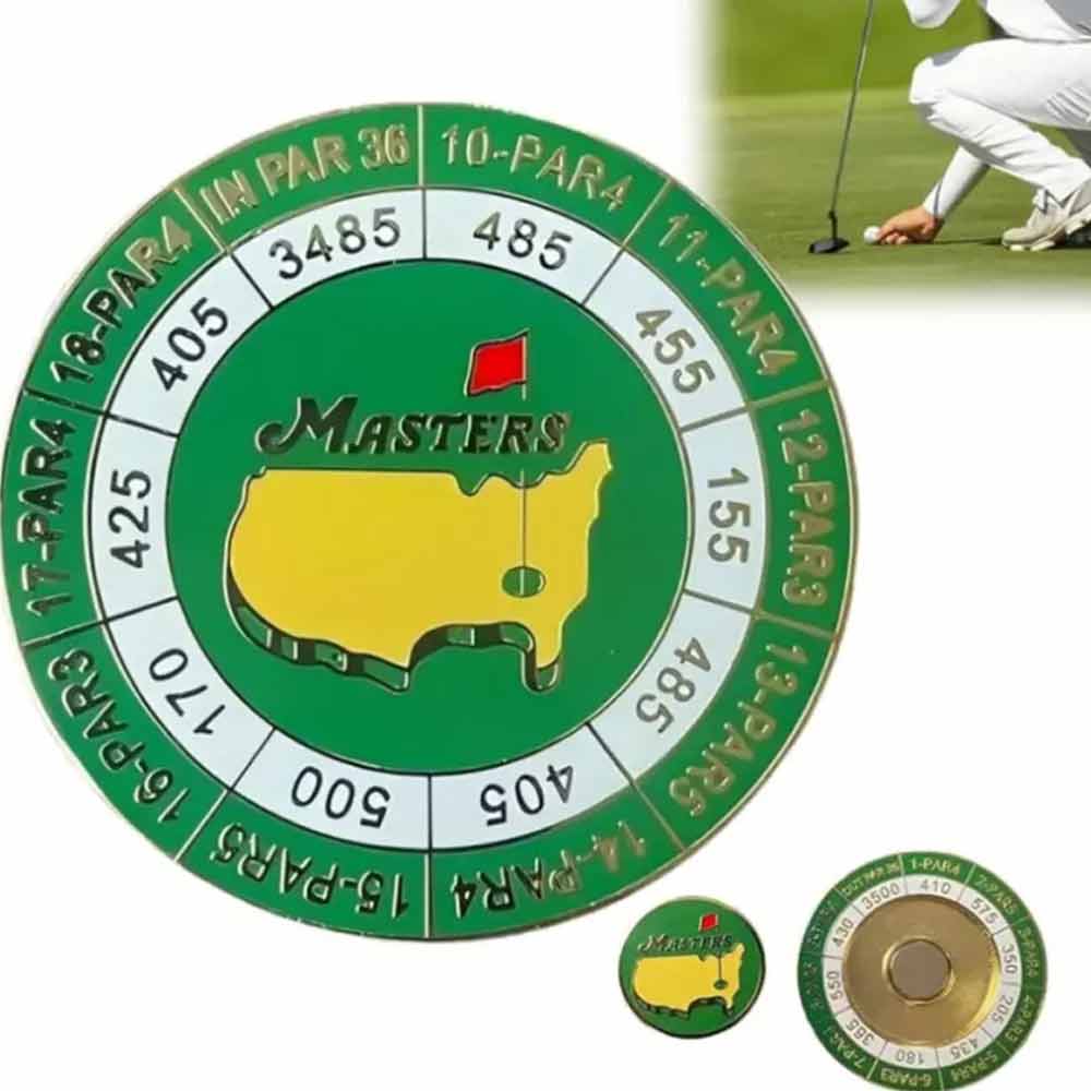 The Masters Scorecard Golf Ball Marker,2024Masters Tournament Coin With Magnetic