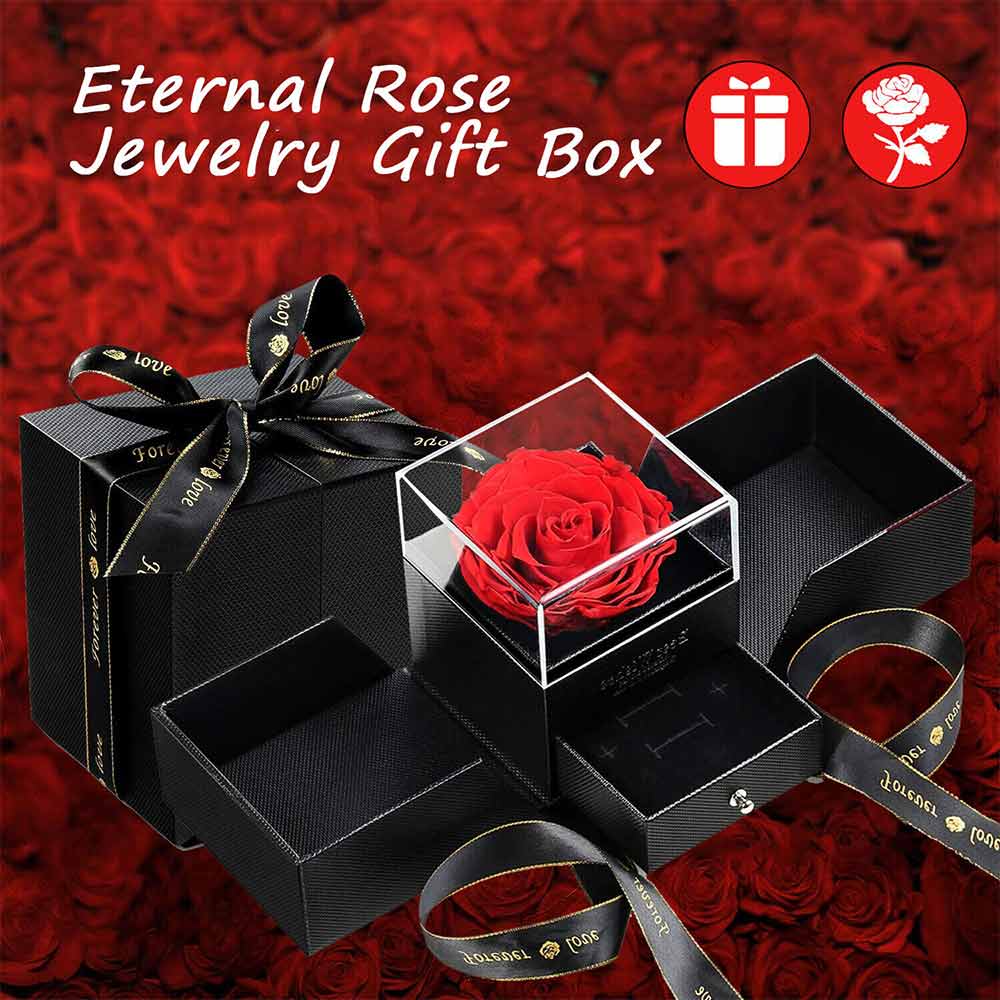 Preserved Rose Containers Eternal Flower Jewellery Surprise Box Valentine Gifts