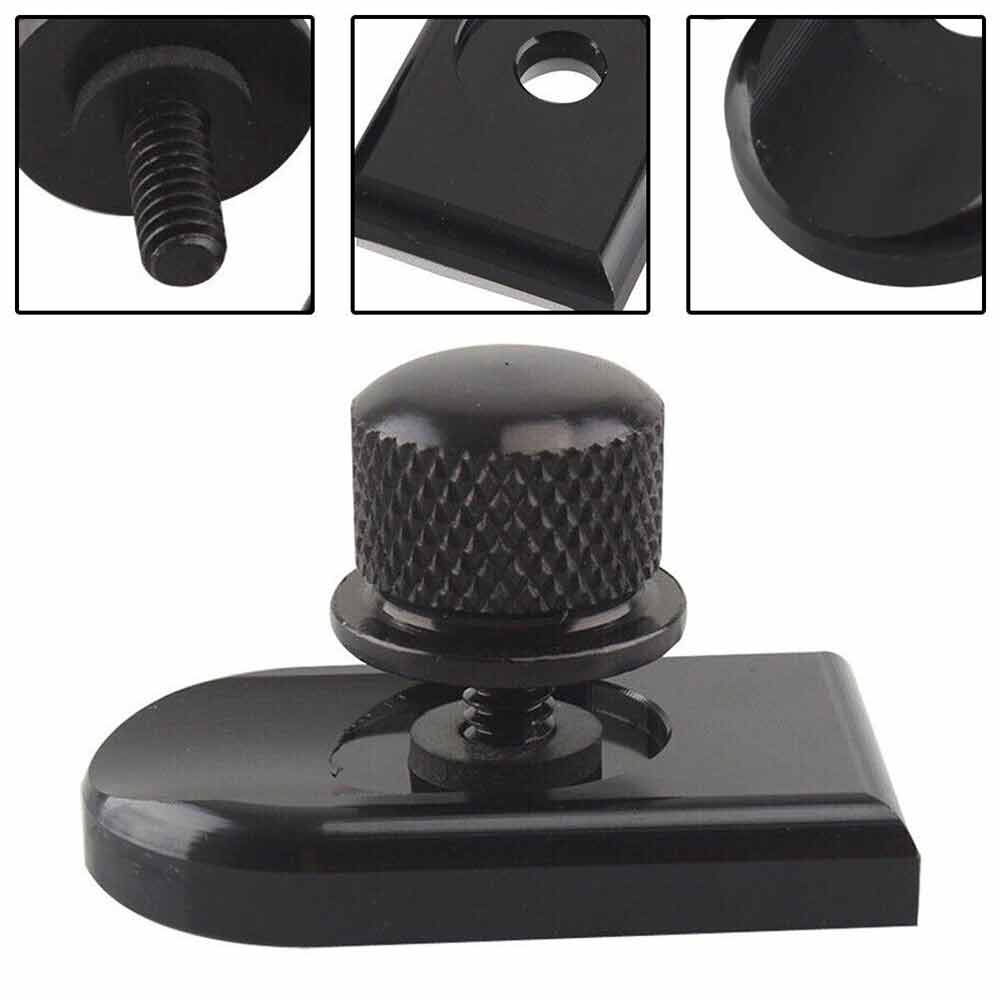 6mm Black For Seat Bolt Tab Screw Mount Knob Cover High Quality For Harley