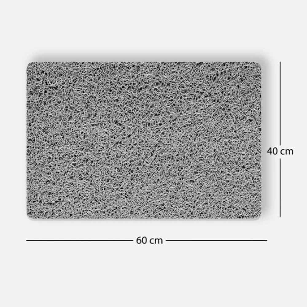 Grey Loofah Shower Mat – Non-Slip, Quick Dry, Super Absorbent & Anti-Mould, 60x40cm