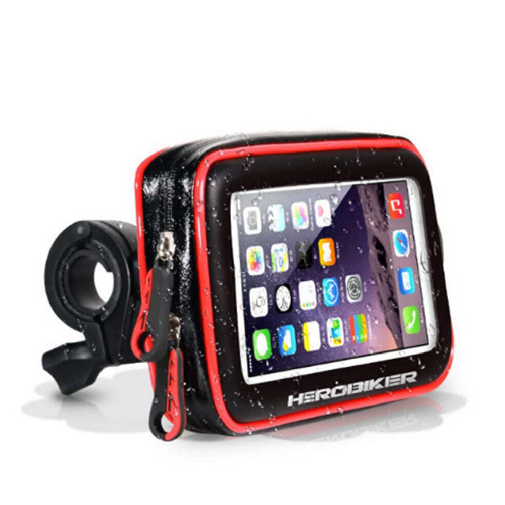 Motorcycle Motorbike Bike Cycling Phone Holder Case Bag Waterproof Mobile Phone