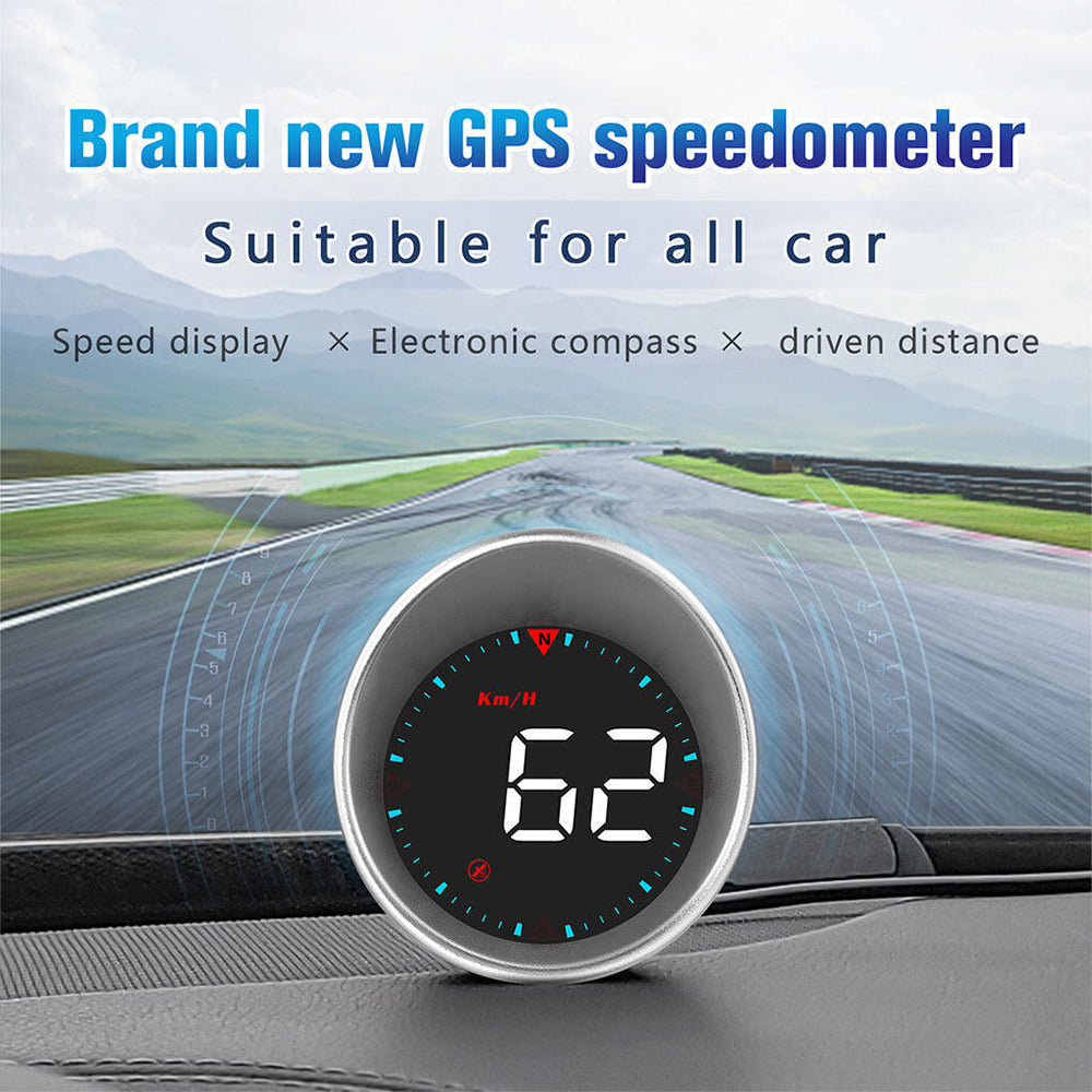 Universal Car Head Up Display G5 HUD GPS Speedometer Speed Warning Alarm