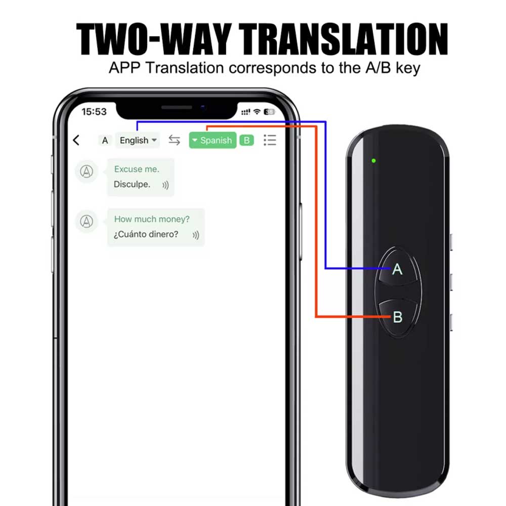 Smart Translator Text Reading Pen 137+ Voice Language Two-Way Translation Device