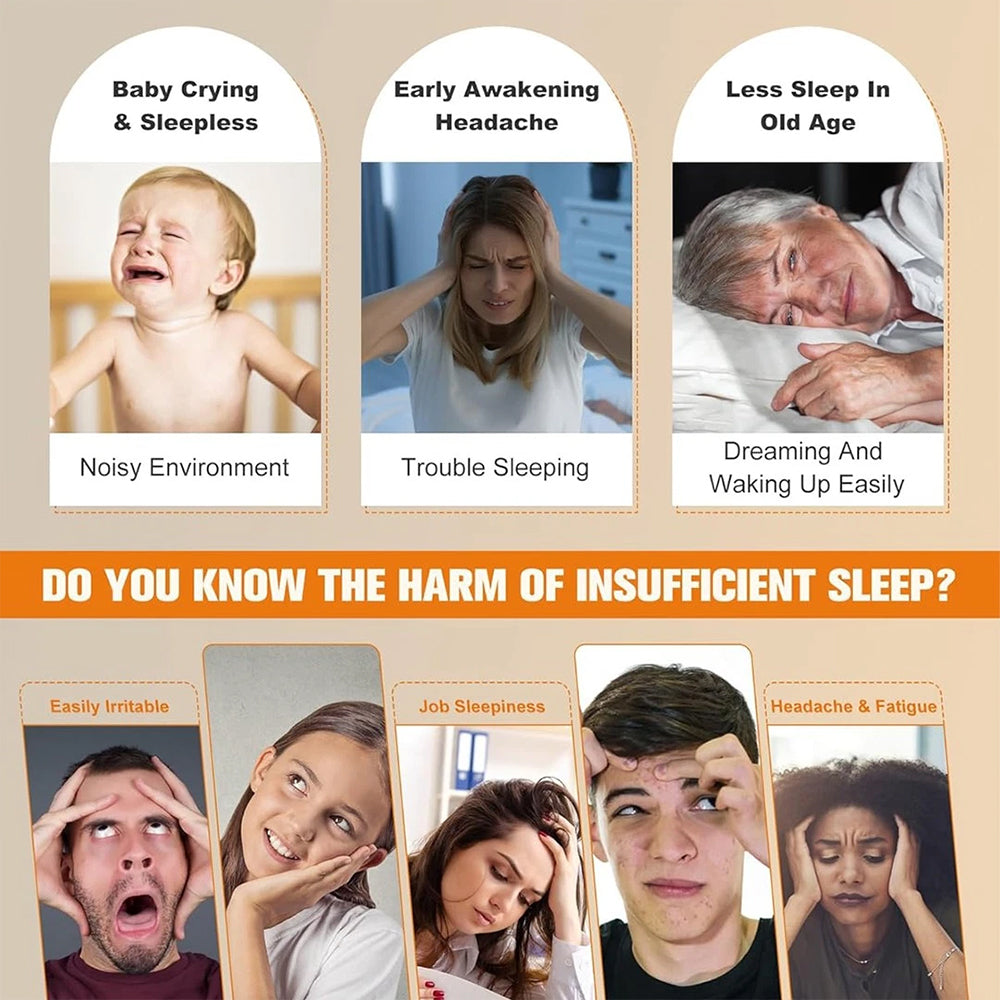 20-Sound Portable White Noise Machine – RGB Night Light, Timer for Sleep & Relaxation