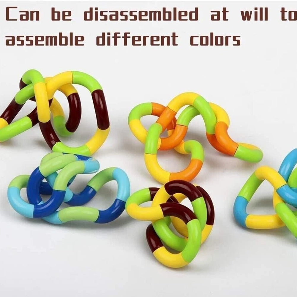 3-Pack Tangle Fidget Toy – String Twist Sensory Aid for Stress Anxiety ADHD