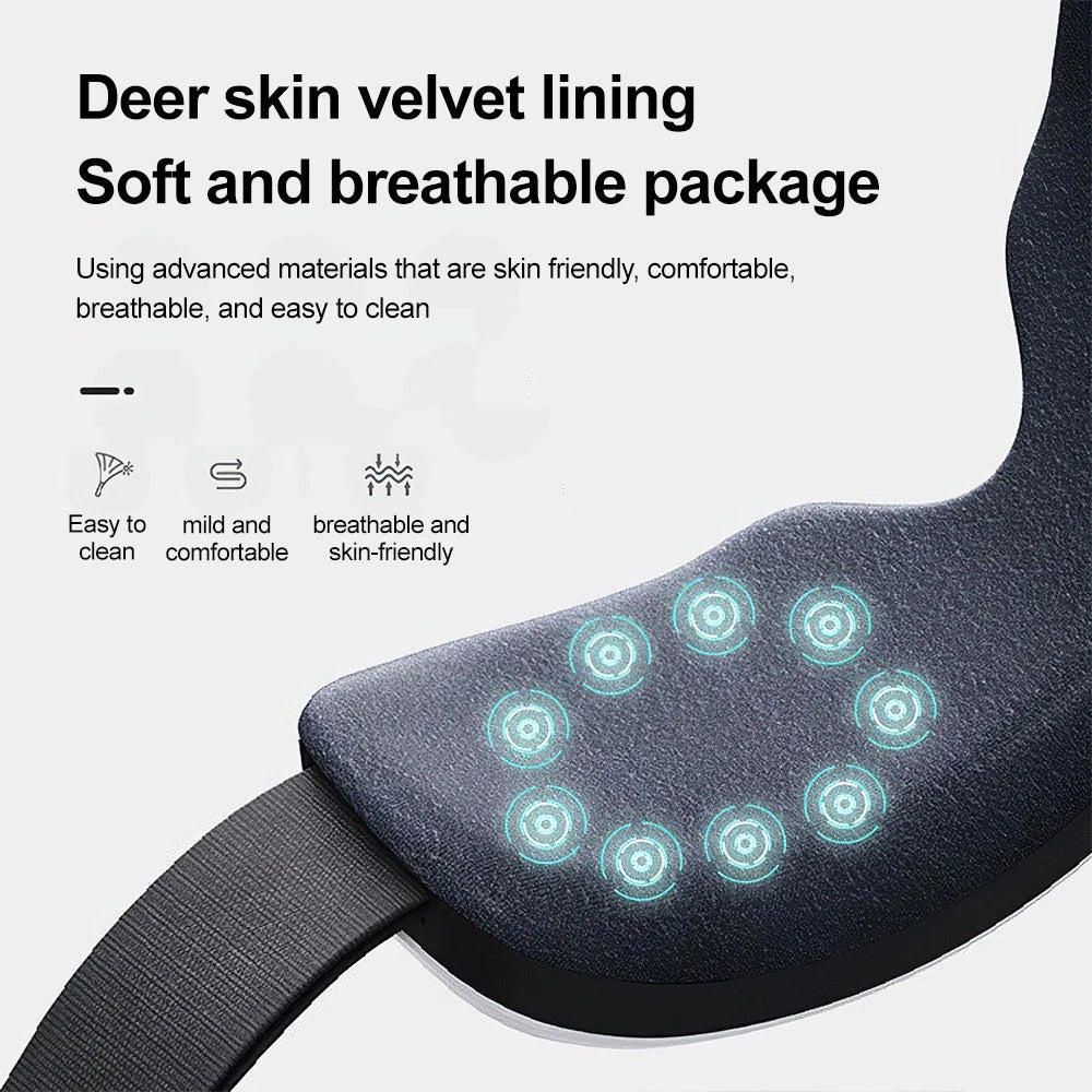 Eye Massager with Heat - Bluetooth Music Heated Eye Mask for Relax & Strain Relief