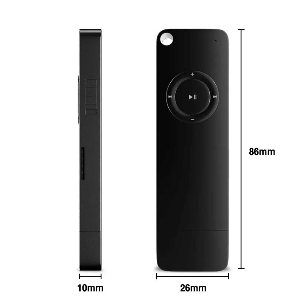 Bluetooth MP3 Player – Mini Music Player for Running, Supports TF/SD Card