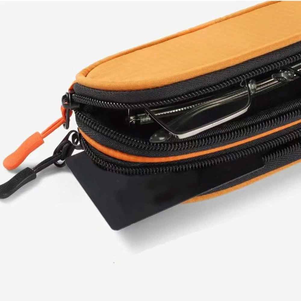 Glasses Travel Case – Double Layer Waterproof Organiser Bag for Sunglasses