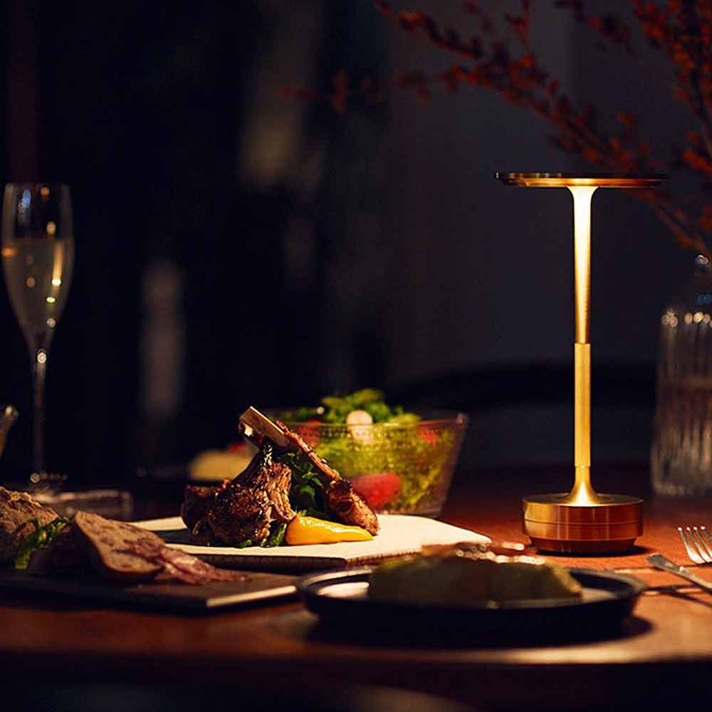 Rechargeable LED Table Desk Lamp Cordless Night Light Bar Hotel Decor