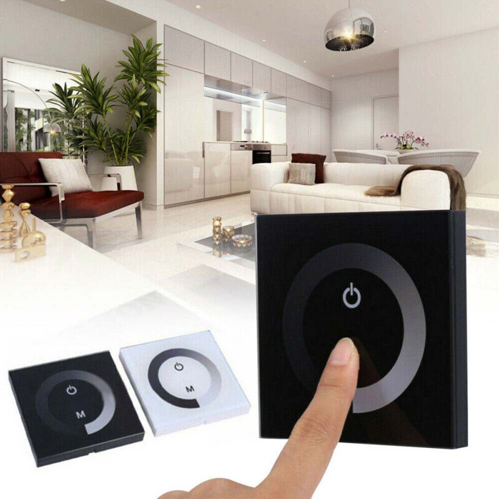 12V-24V Touch Panel LED Light Lamp Dimmer Smart Controller Wall Mounted Switch