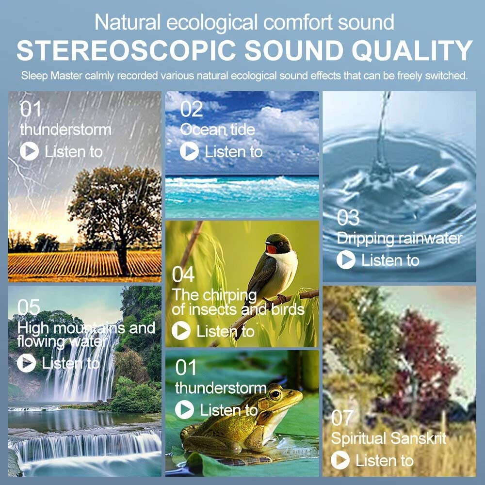 Under Pillow Bluetooth 5.2 Speaker - Rechargeable Bone Conduction Sound Box