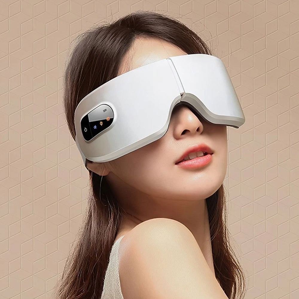 Eye Massager with Heat - Bluetooth Music Heated Eye Mask for Relax & Strain Relief