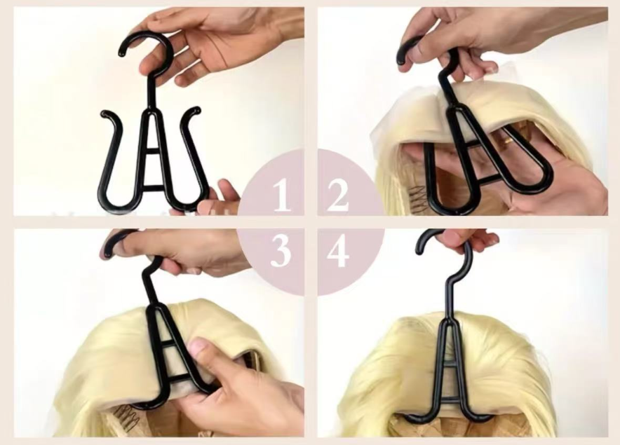 Hair Extension Storage Bag - Dust Proof Wig Hanging Bag with Hanger