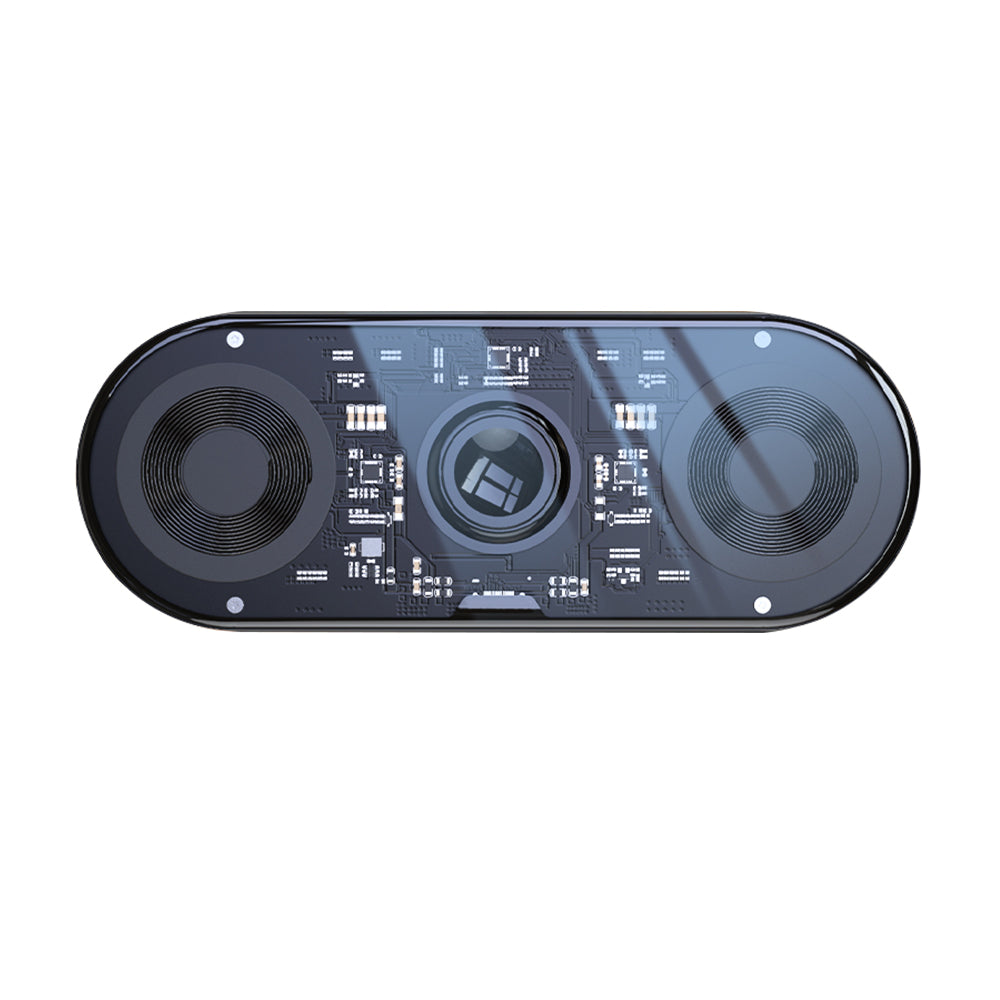 3-in-1 Wireless Charger – Transparent Station for iPhone AirPods Watch, Fast Charge