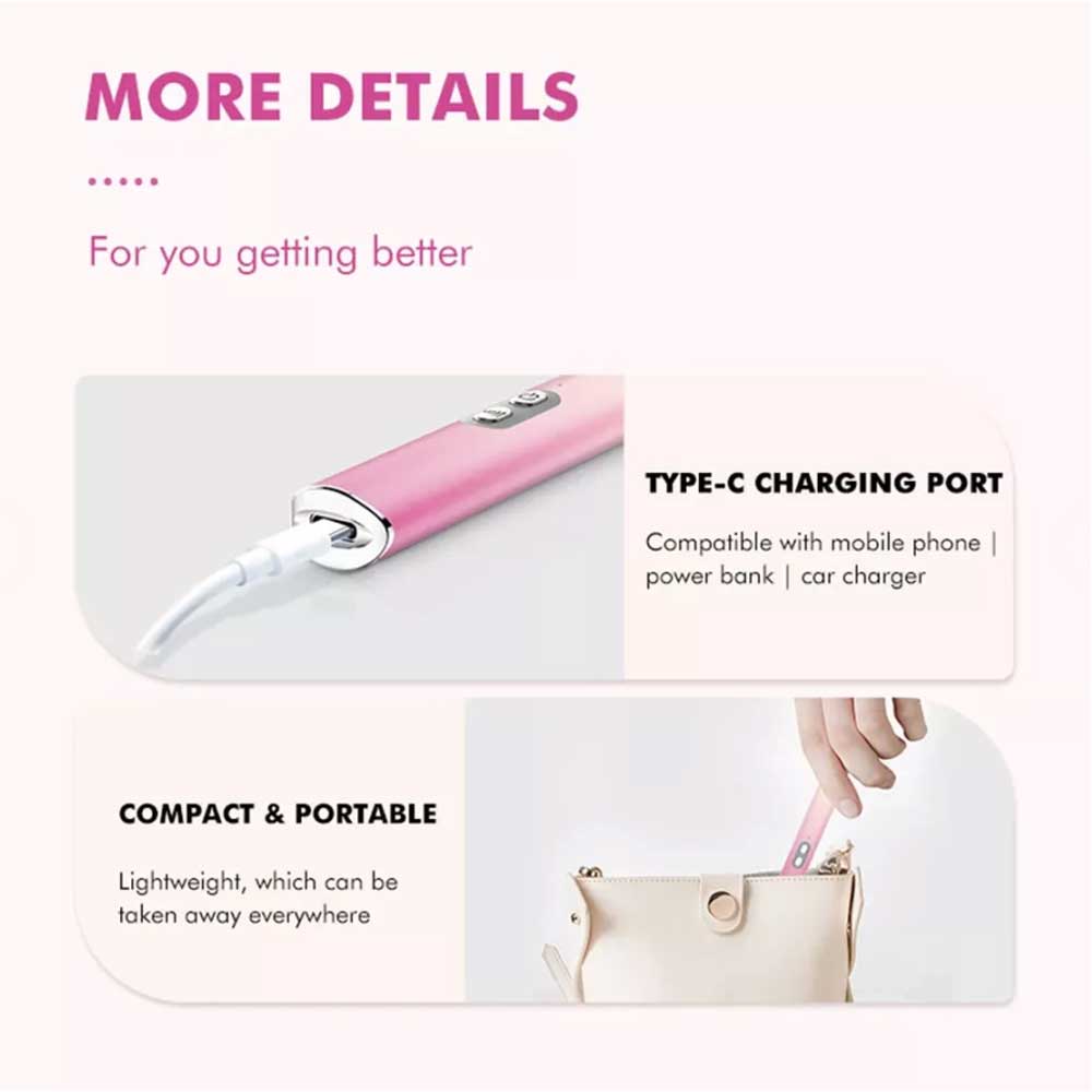 M5 4-in1 Facial Wand LED Red Light Therapy Massage for Skin Care and Anti-Aging