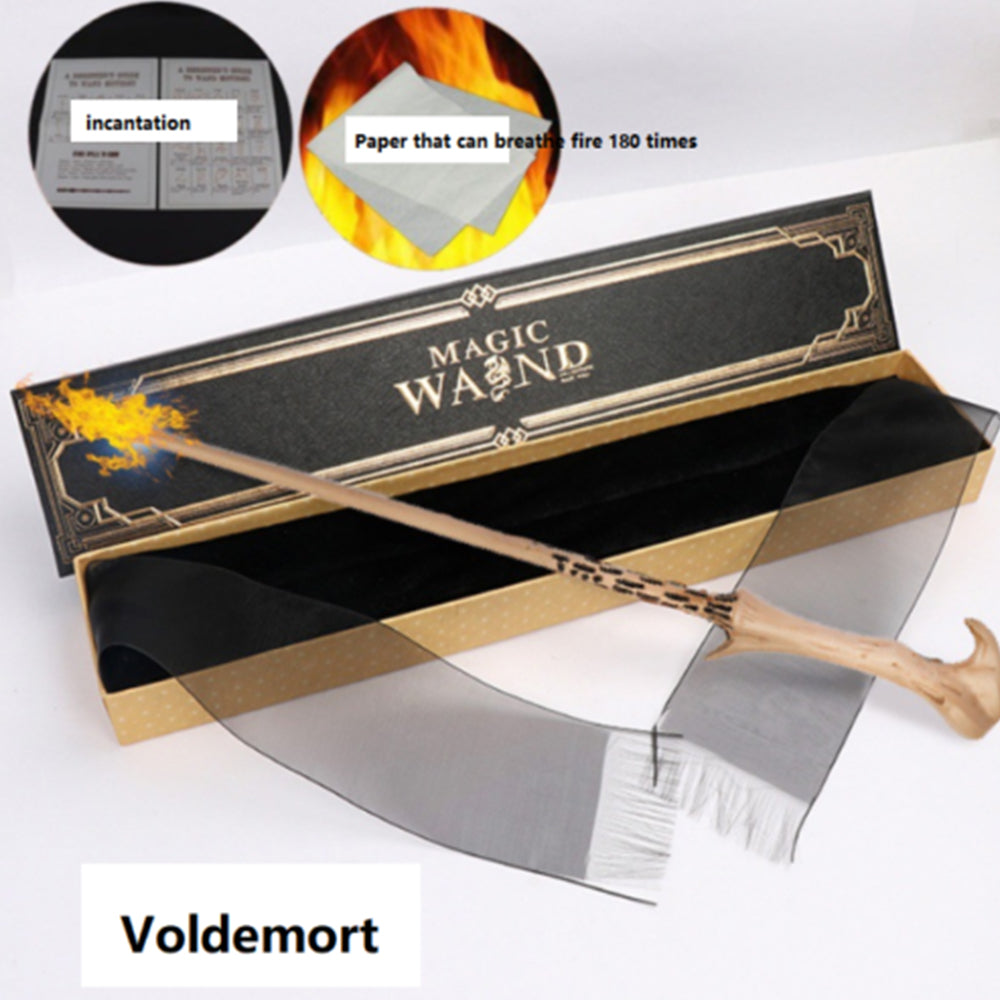 Harry Potter Same Style Flame Magic Wand Toy Real Fireball CosPlay Halloween