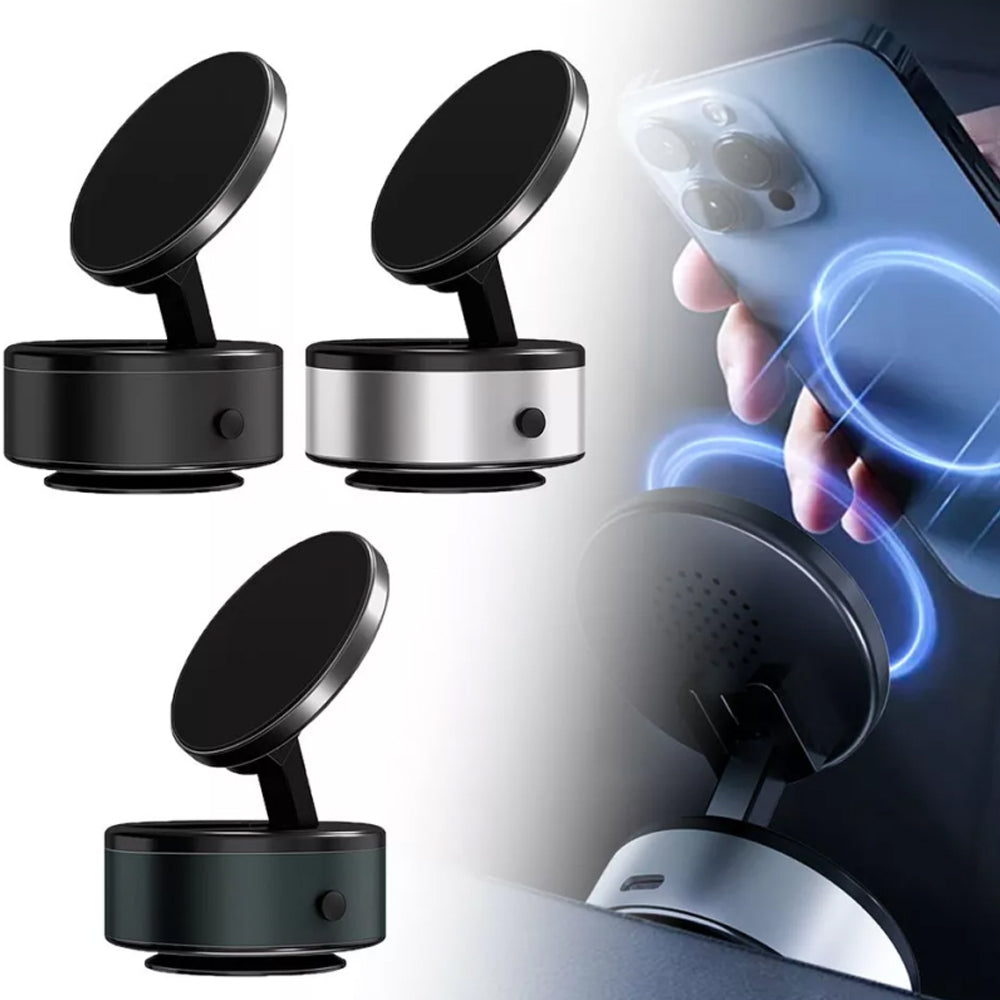 New Electric Vacuum Magnetic Suction Car Phone Mount 360° Rotation Holder