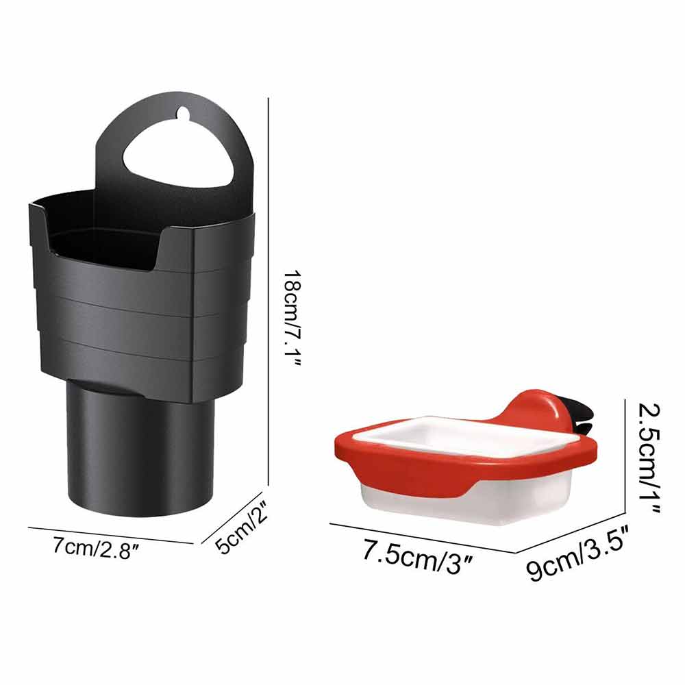 Twin In Car Sauce Holder Double McDonalds Dip Holder + French Fries Holder