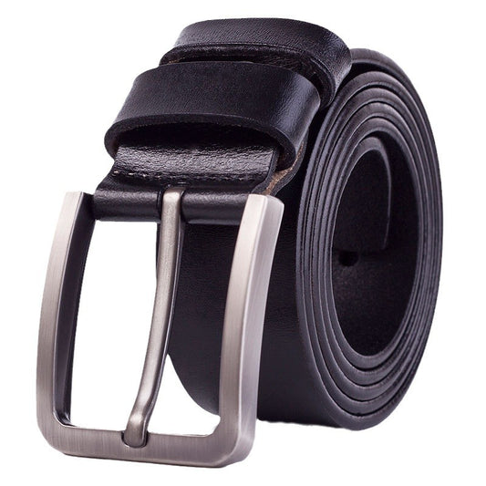 Mens Genuine Full Grain Leather Men's Belt Casual 125CM
