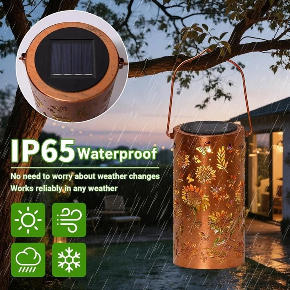 Sunflower Solar Lantern – Outdoor Waterproof Hanging Light for Garden, Yard & Patio
