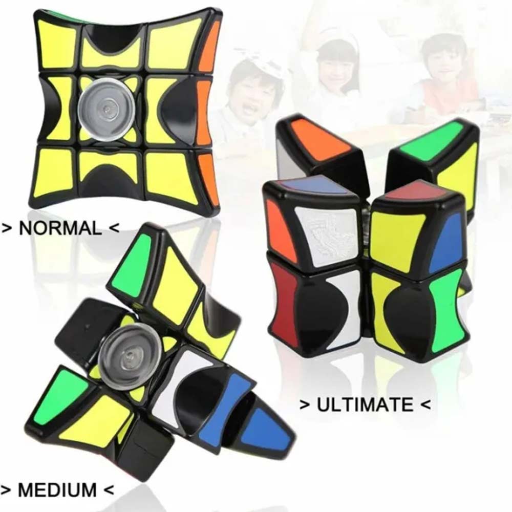 Rubiks Cube Spinner Cube Toys Anti-Anxiety Finger Spinner Stress Relief Toy