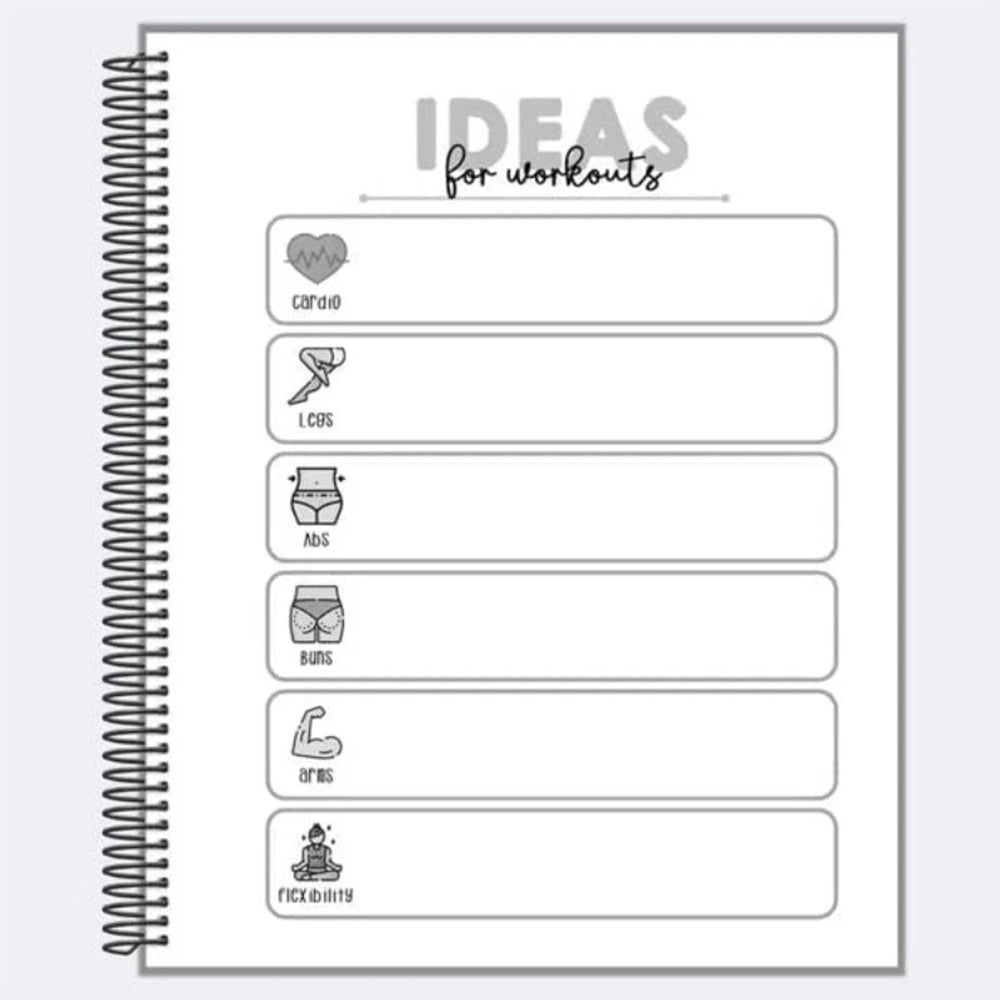Challenge Accepted Fitness Planner - 90 Day Workout & Meal Tracker Journal