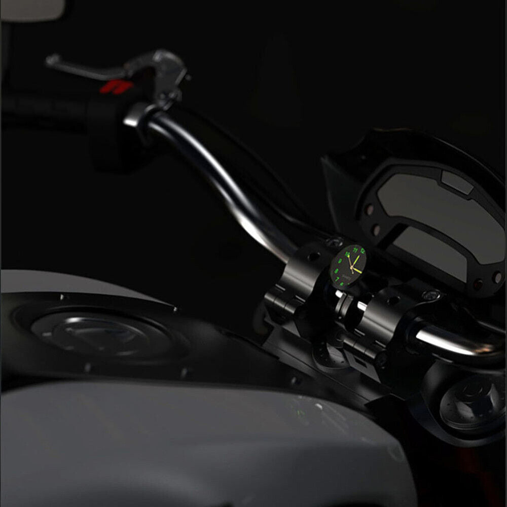 Motorcycle Clock Watch Glow In the Dark Bicycle Bike Handlebar Mount Waterproof