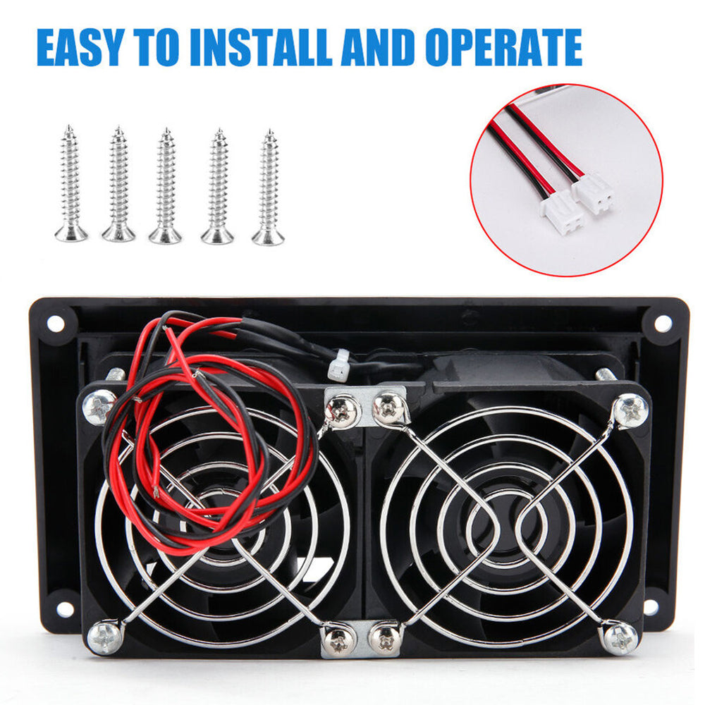 Ventilation Exhaust Fan 12V 15W RV Side Air Vent Caravan Motorhome Trailer Camper