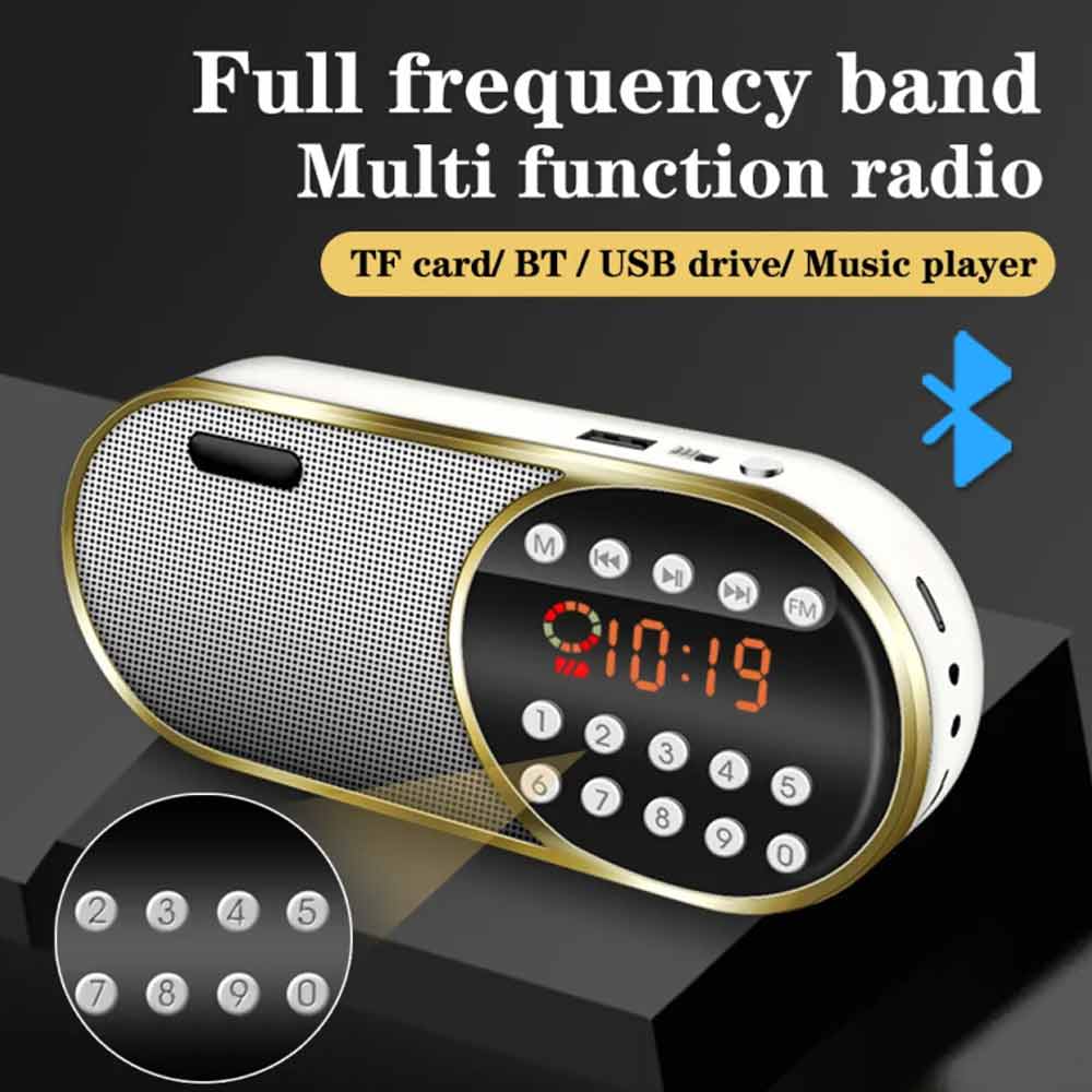 Portable Wireless Bluetooth Speaker Stereo Bass Loud USB FM Stereo Bass Speakers