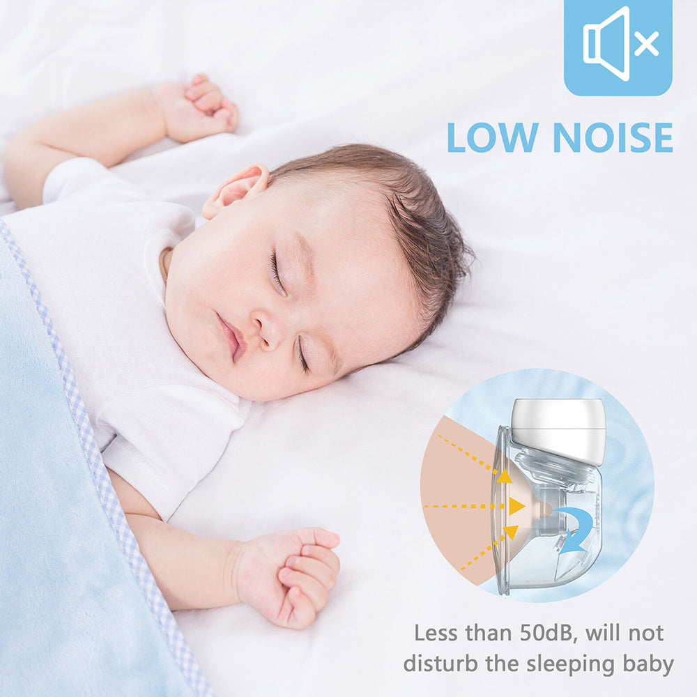 1200mAh Electric Wearable Hand Free Touch Breast Pump Silent Home Milk Collector
