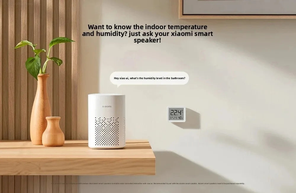 Xiaomi Mijia Bluetooth Temperature Hygrometer – Smart LCD Clock Monitor for Indoor