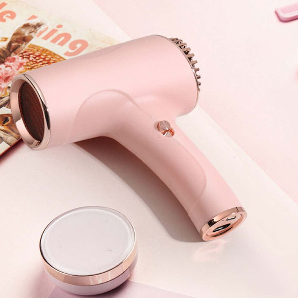 Portable Rechargeable USB Cordless Hair Dryer Versatile Hairdressing Tool
