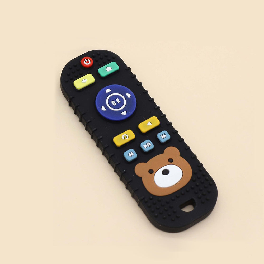 Silicone Teething Remote Control Toy - Soft Chew Teether for Soothing Gums