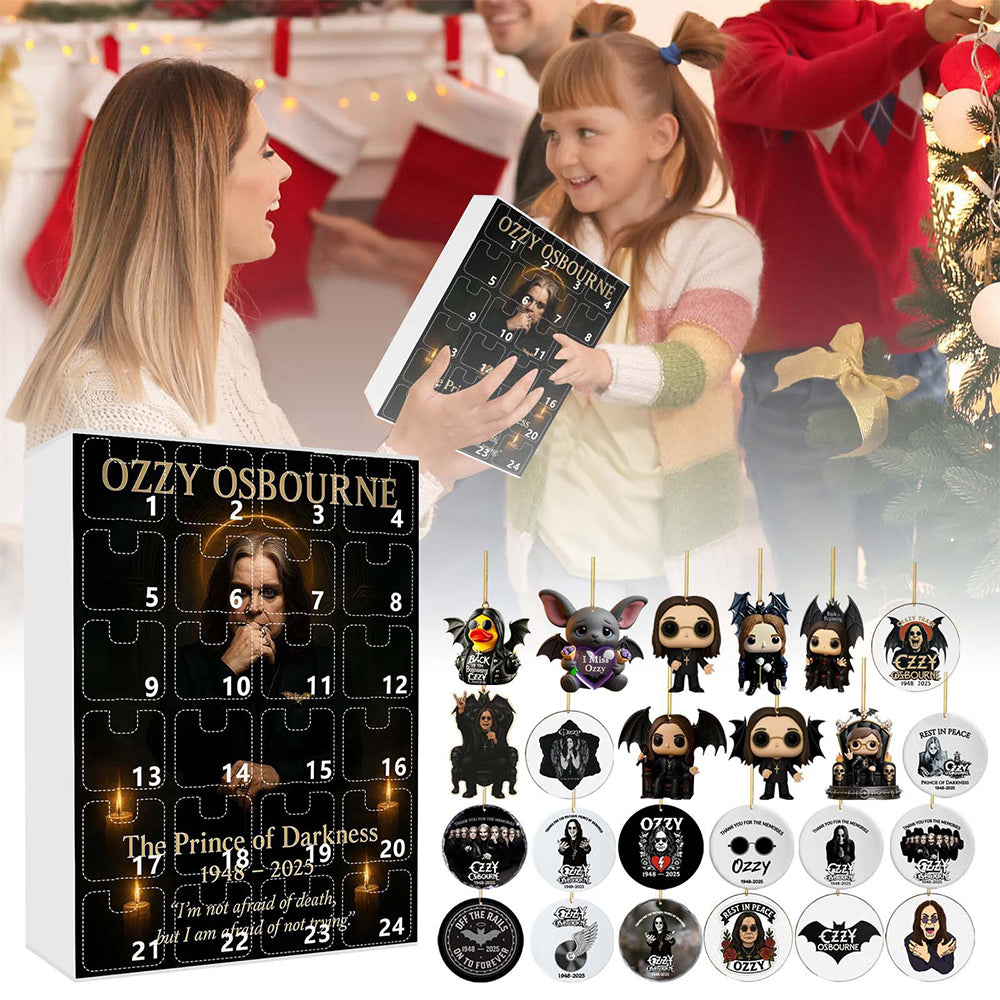 2025 Ozzy Osbourne Christmas Halloween Countdown Calendar Blind Box Acrylic Gifts 24 Day