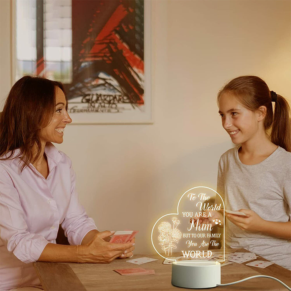 Mothers Day Gifts For Mum Night Light Bedside Lamp Night Light USB Power Supply