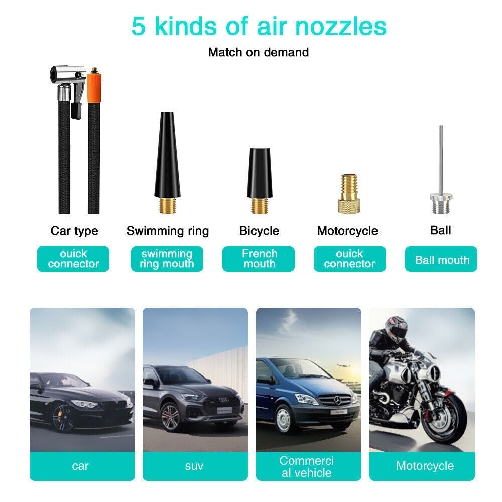 Wireless Car Electric Air Compressor Portable  Digital Touch Tyre Inflator Pump