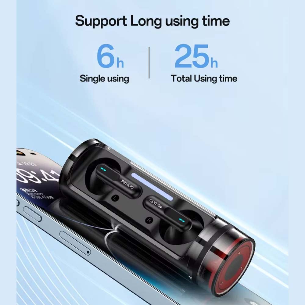 TWS Wireless Earbuds Bluetooth 5.3 - 25H Playtime, ENC Noise Reduction, IPX4